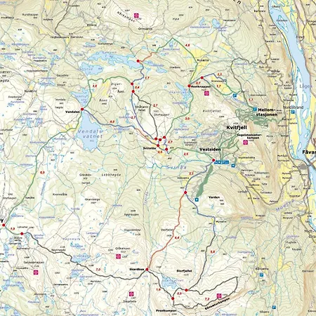 Cozy By The Slopes In Kvitfjell Vest Apartman Favang